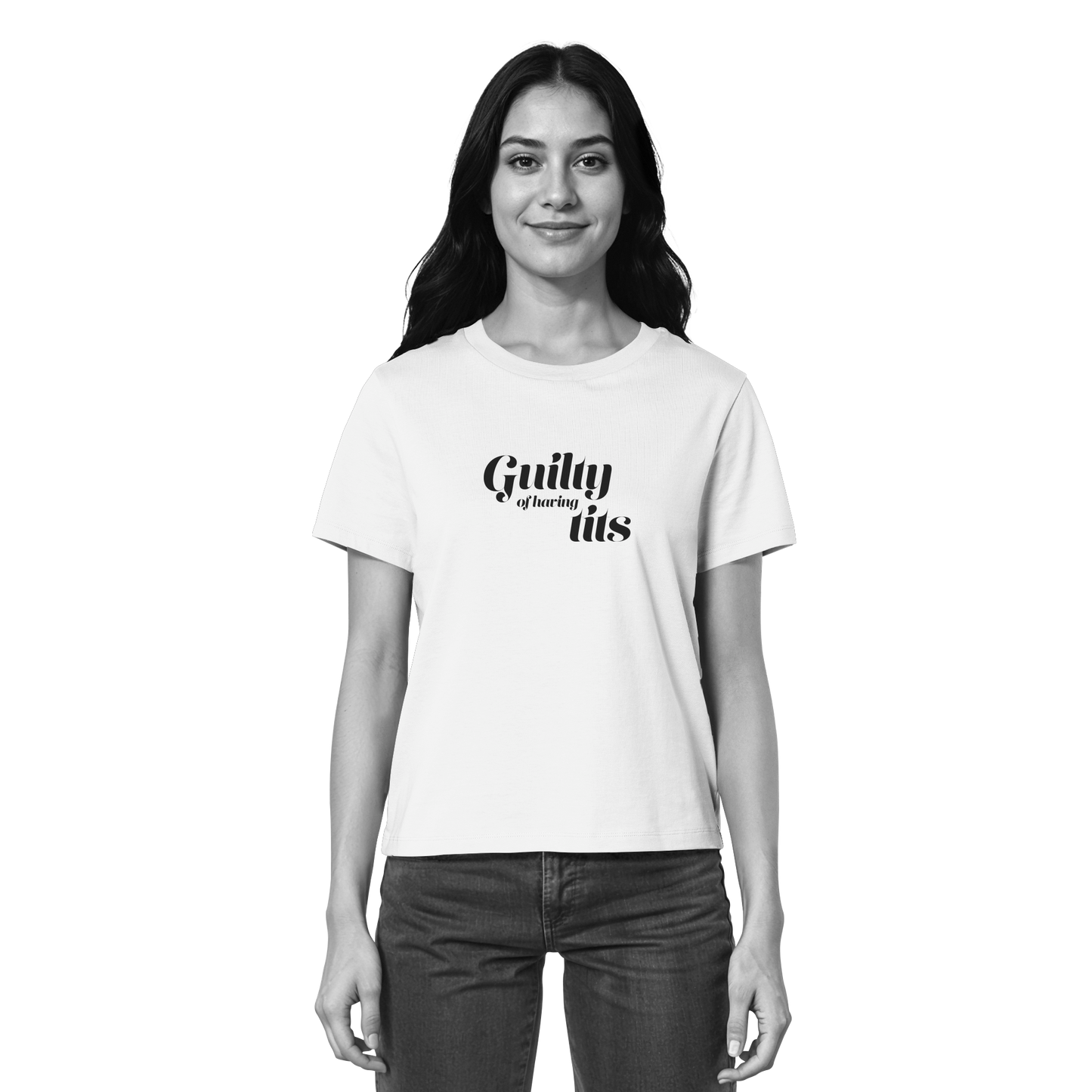 Guilty of having tits | bold - Ladies Organic Shirt