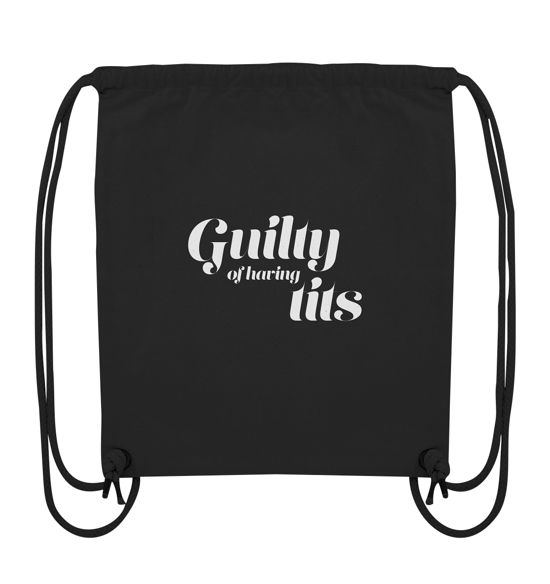 Guilty of having tits | bold - Organic Gym-Bag
