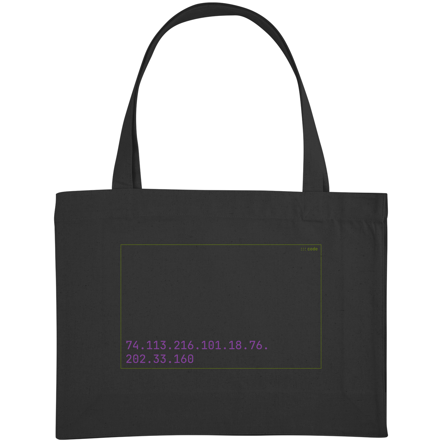 SIXbags Decode Me | Mono - Organic Shopping-Bag