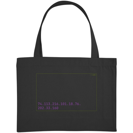SIXbags Decode Me | Mono - Organic Shopping-Bag