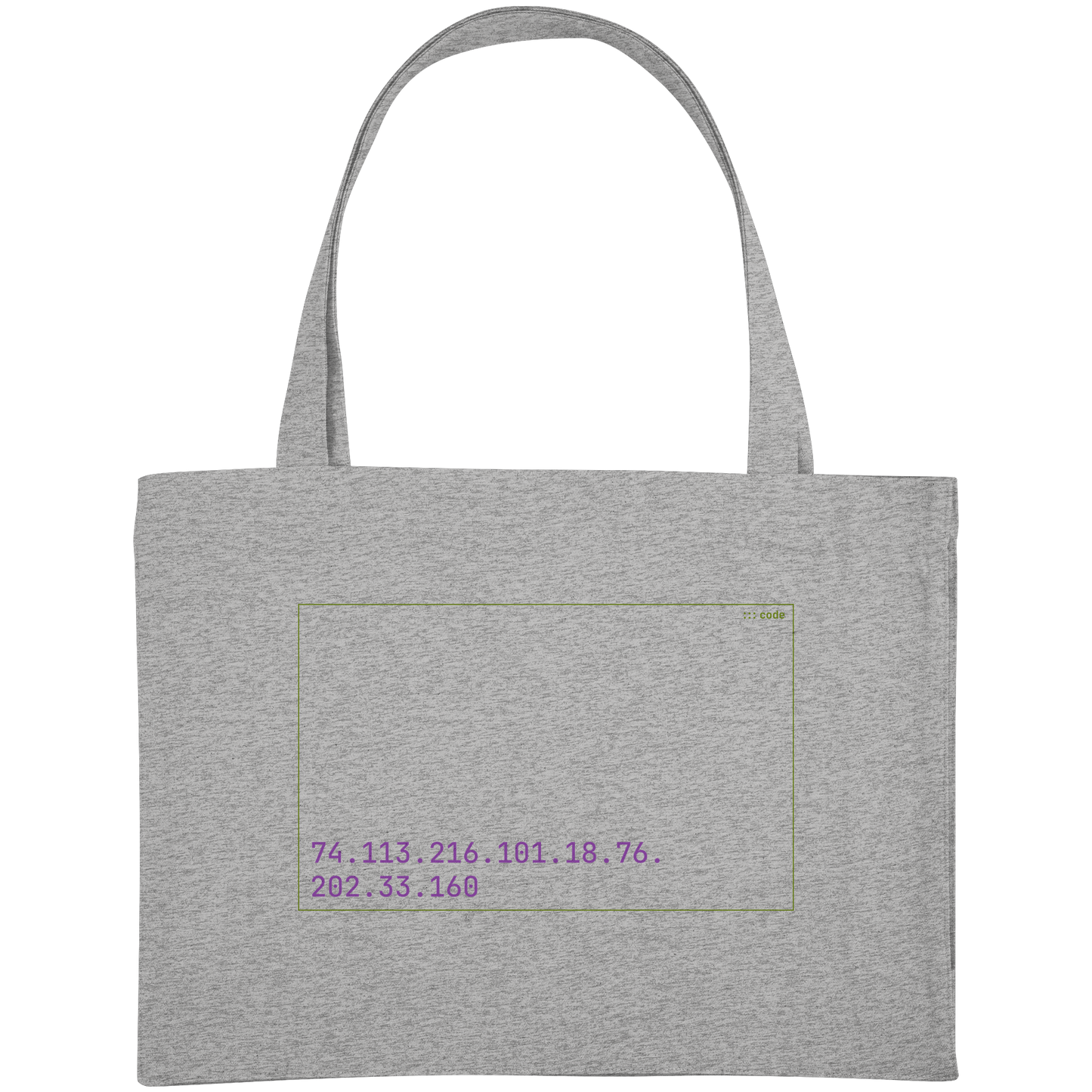 SIXbags Decode Me | Mono - Organic Shopping-Bag