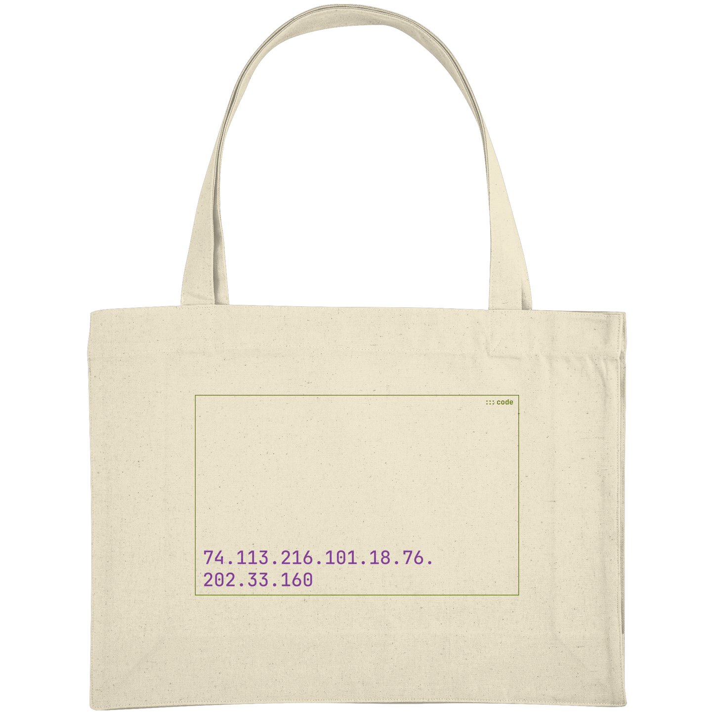 SIXbags Decode Me | Mono - Organic Shopping-Bag